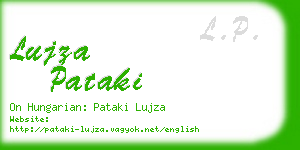lujza pataki business card
